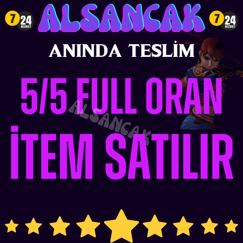 5-5 İTEMLER SATILIR - MSJ AT