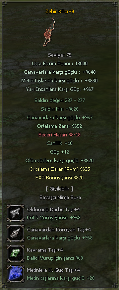 52 ORT 25 PvM 12 GÜÇ ZEHİR