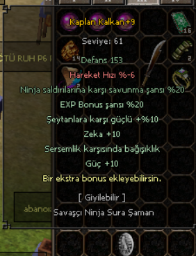 61 LVL KALKAN +9 61 LVL