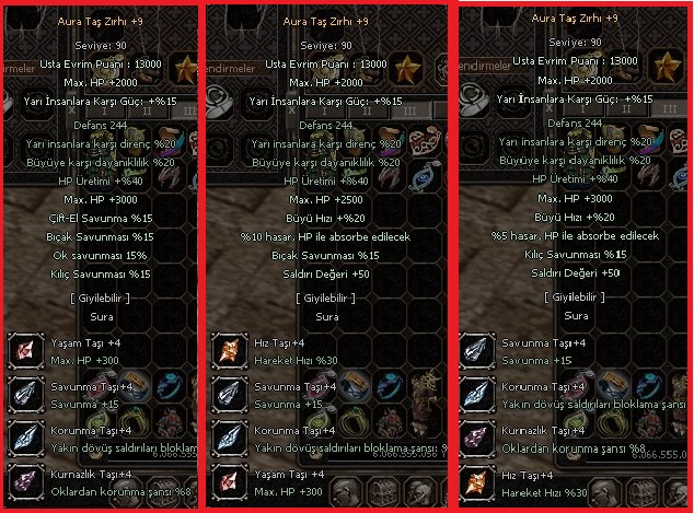 +9 AURA ZIRHLAR 5/5 1/1 UCUZ