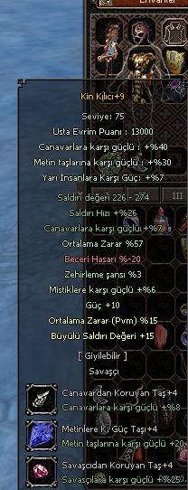 OYUNUN EN SAĞLAM KİN KILICI 72 ORT