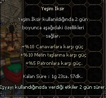 Taze Yeşim iksir anında teslim 