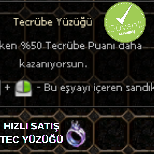 TEC YÜZÜĞÜ SATILIR !